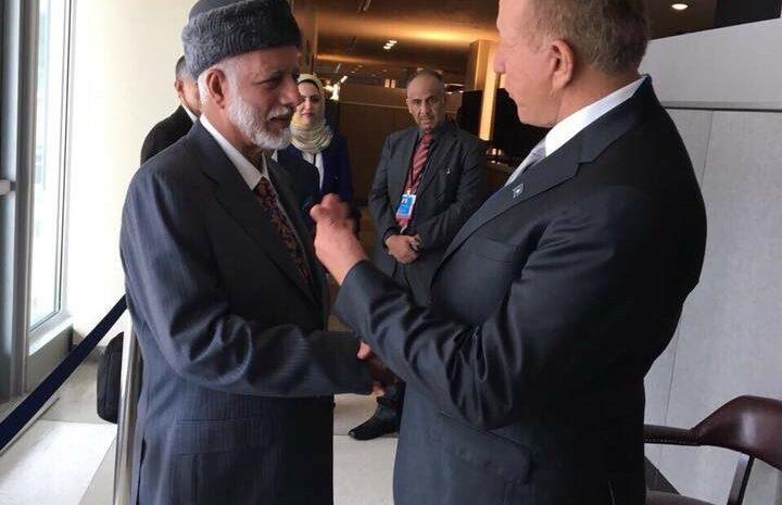  Takim me ministrin e Jashtëm të Omanit, Jusuf bin Alawi bin Abdullah, në margjina të punimeve të Asamblesë së Përgjithshme të OKB-së