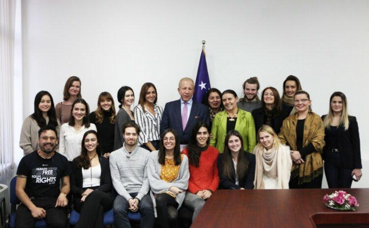 Para studentëve të Vjenës dhe Lidos të Venedikut prezantova prioritetet e politikës së jashtme