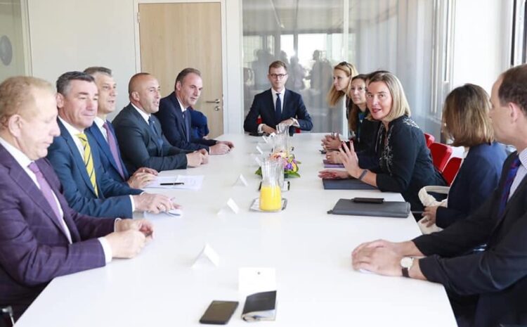 Së bashku me delegacionin shtetëror takim me Mogherinin