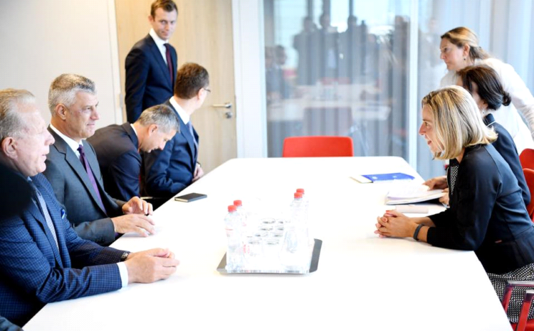 Gjatë takimit me përfaqësuesen e lartë të Bashkimit Evropian, Federica Mogherini