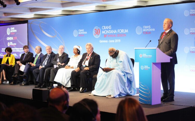 Pjesmarrës në Forumin e Crans Montana në Gjenevë