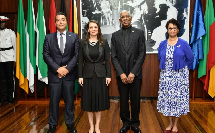 Ambasadorja e Kosovës, Zana Rudi, i paraqiti letrat e Kredencës Presidentit të Republikës Kooperative të Guajanës