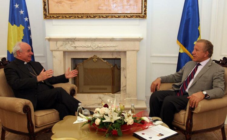 Presidenti Pacolli priti Imzot Vincenco Paglian, president i Komunitetit “Shën Egjidio”