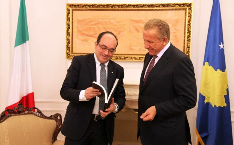 Presidenti Pacolli u takua me Ambasadorin e Italisë, Michael Giffoni