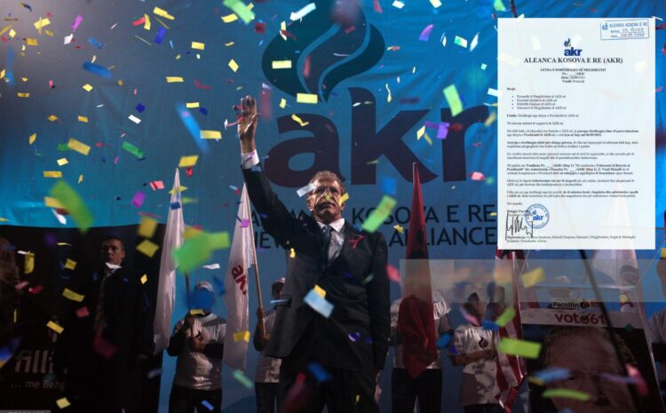 Behgjet Pacolli jep dorëheqje të parevokueshme nga pozita e Presidentit të AKR-së